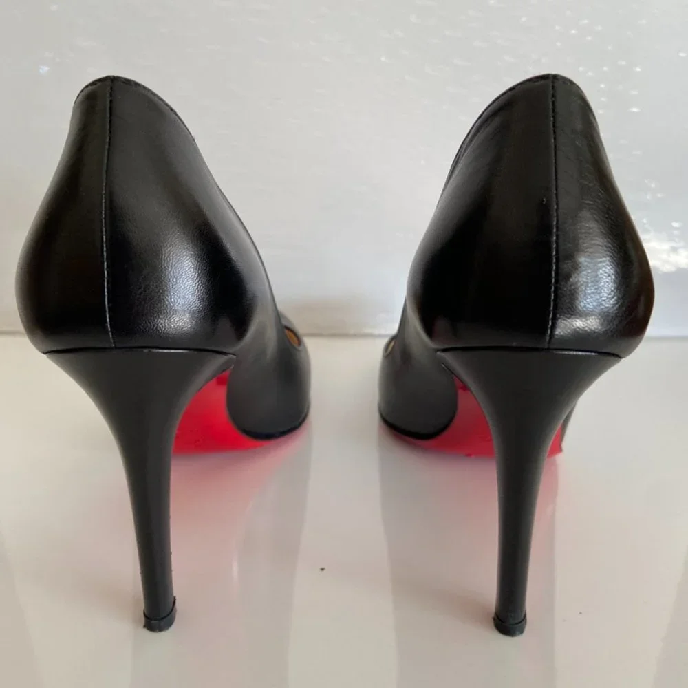 Christian Louboutin Black Simple Pump 100 Size 6 - Picture 9 of 9
